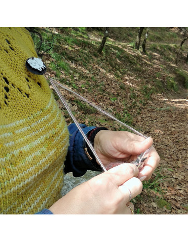 Broche Hilokune para tejer al estilo portugués